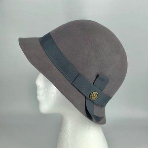 GOORIN BROS.Bucket Hat ~Lady Jean ~Purplish Gray~ 100% Wool Felt ~ Size Small